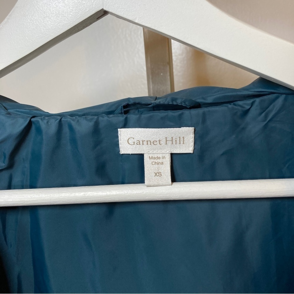 Garnet Hill drk teal down Puffer Coat Size XS - Picture 8 of 8